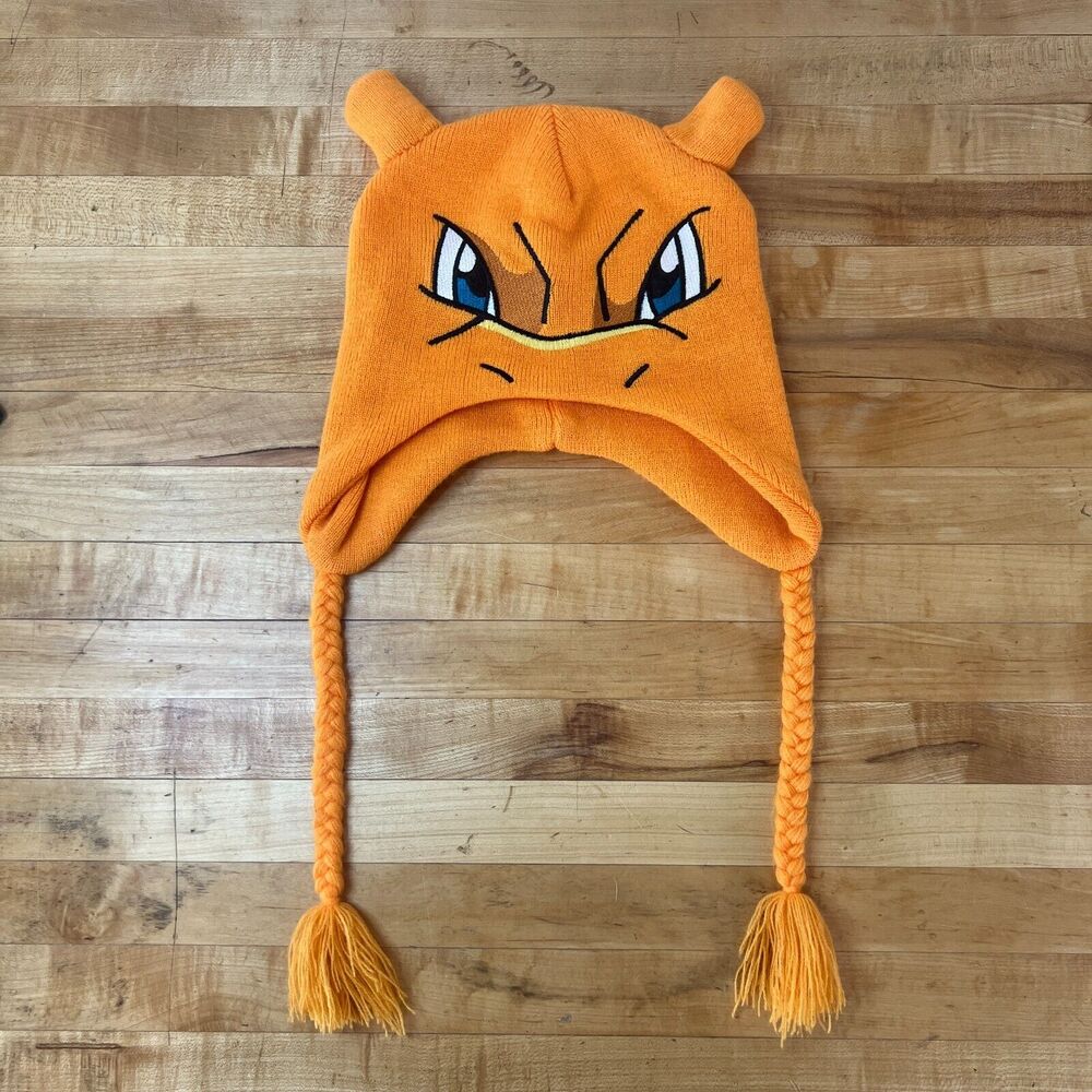 Pokemon Charizard Big Face Laplander Beanie Hat One Size Fits Most Rare